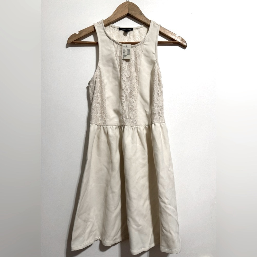 American Eagle Cream Lace Dress‎ Size 0